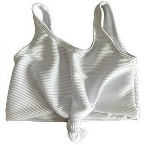 Coral Reef The Mini Traveler Swimsuit Top White 0 Months Newborn 18” doll